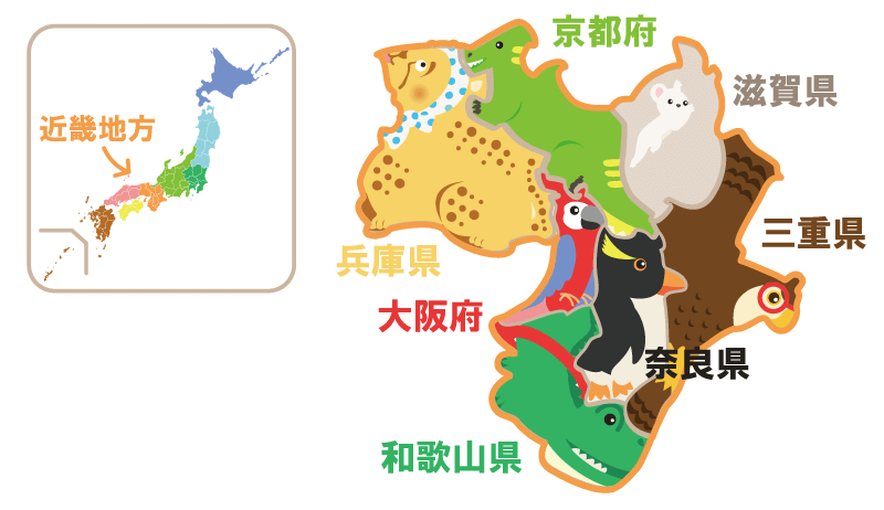 近畿地方キャラクター地図-1