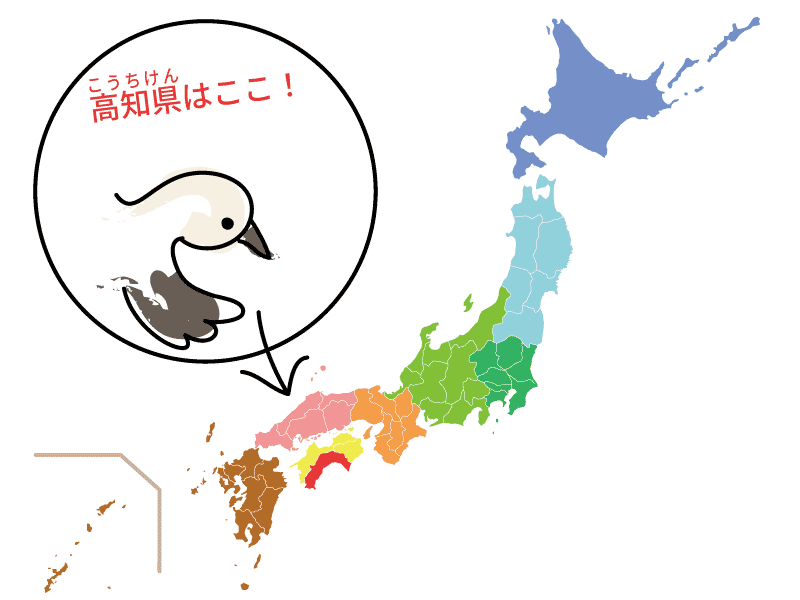 高知県の位置