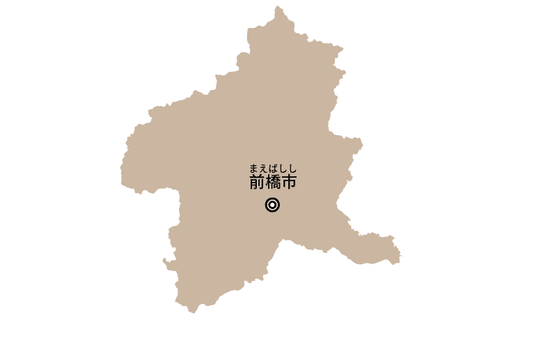 群馬県の地図