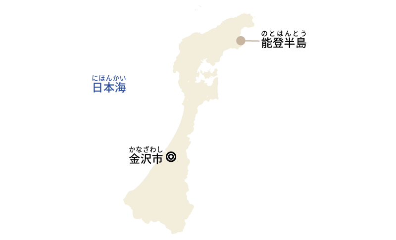 石川県の地図